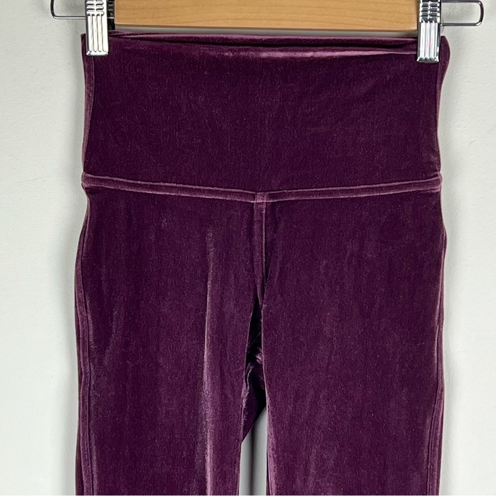 Lululemon | Wunder Lounge High Rise Velvet Legging In Garnet | XXS (2) - Picture 6 of 9